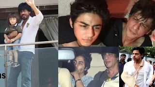 Shahrukh Khan's Grand Welcome to his Son Aryan Khan at Mannat with Gauri Khan after his Bail