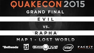 Evil vs. Rapha - GRAND FINALS - Map 1 - Lost World (QUAKECON 2015 DUEL)