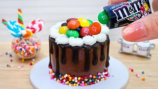 Perfect Miniature Chocolate Cake Decorating Idea with M&M Candy 🎂 Mini Yummy Sweet Cake Recipe