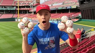 Catching SO MANY BASEBALLS at Great American Ball Park