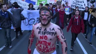 Argentine students protest education reform