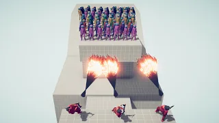 3x EVERY GOD vs 100x AMONG US UNITS - Totally Accurate Battle Simulator TABS