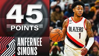 Anfernee Simons Pops Off For A Season-High 45 PTS In Utah | December 3, 2022