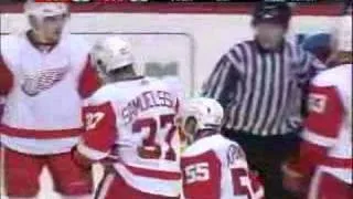 Forsberg Slashes Samuelson's Face