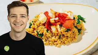 Easy High-Protein Millet Pilaf with Baked Feta