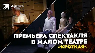 ПРЕМЬЕРА! Спектакль «Кроткая» в Малом театре с участием Сергея Гармаша (09.02.2022)