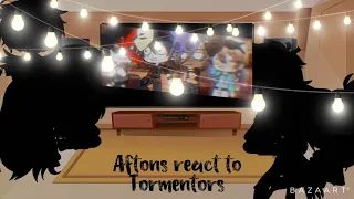Aftons react to the fnaf 4 tormentors//gacha club//2/?
