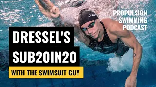 CAELEB DRESSEL'S 50 FREE SUB-20 CHALLENGE WITH THESWIMSUITGUY | Super Suits and Sub20in20 Challenge