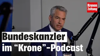 "Krone"-Podcast: Kanzler Nehammer über Wirtschaftsflaute und Kalifat-Demos | krone.tv NEWS