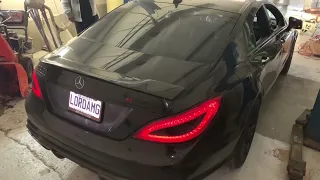 Murdered Out CLS 63 AMG Straight Pipe Exhaust Sound