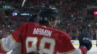 Max Mamin scores from awesome Lundell's between the leg pass vs Canucks (11 jan 2022)