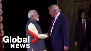 Donald Trump joins Indian PM Narendra Modi for 'Howdy, Modi' event