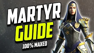 MARTYR FULLY MAXED OUT GUIDE - GAMEPLAY - MASTERIES | RAID SHADOW LEGENDS