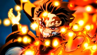 THIS IS 4K ANIME (Tanjiro vs Hantengu) Demon Slayer Episode 11