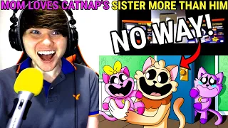 Mom Loves CATNAP'S SISTER More Than HIM! (Cartoon Animation) @GameToonsOfficial REACTION!