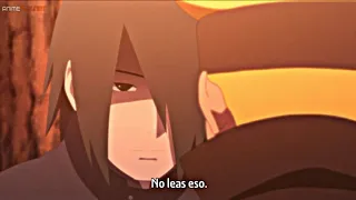 Boruto le pide a Sasuke el libro "tacticas de seduccion" de Kakashi HD