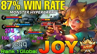 87% Win Rate Joy 18 Kills Monster Jungler - Top 1 Global Joy by jeqq - Mobile Legends