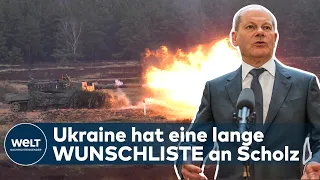 SCHOLZ' HANDGEPÄCK: Diese schweren Waffen erwartet die Ukraine von Deutschland