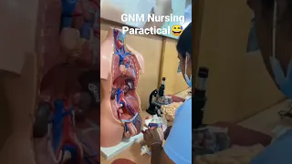 ||GNM paratical in lab but first time in lab gona wrong 😂|| whatsapp status||#gnm #anm #nursing