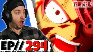 NATSU VS ZEREF! // Fairy Tail Episode 294 REACTION - Anime Reaction