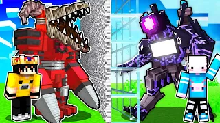 MEGA TİTAN DRİLL MAN VS EVİL TRİ TİTAN | Minecraft