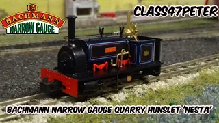 Bachmann Narrow Gauge Quarry Hunslet 'Nesta' in Penrhyn Quarry Livery | Review and Running