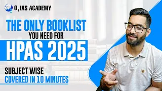 Books For HPAS | Complete Booklist For HPAS | Subject wise Booklist For HPAS Preparation #hpas