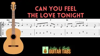 The Lion King- Can You Feel The Love Tonight GUITAR TAB