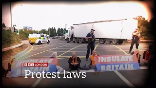 Protest laws against disruptive environmental protesters in Queen's Speech (UK) - BBC - 10 May 2022