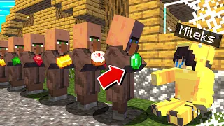 Mileks BECAME POOR! But the Villagers Helped him in Minecraft!