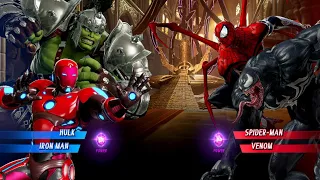 HULK & IronMan Vs SpiderMan & Venom [Very Hard]AI Marvel Capcom