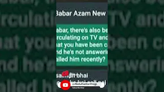 babar azam leaked chat viral on social media waseem badami's sorry to all viewers #babarazam #chat