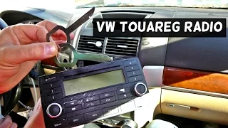 VW TOUAREG RADIO REMOVAL REPLACEMENT CD PLAYER