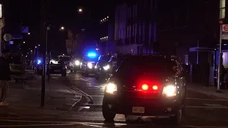 Donald Trump motorcade in Camden