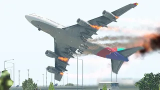 Overworked And Under slept A380 Pilot Crashes Immediately After Take Off | XP11