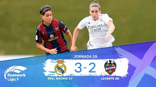 RESUMEN Y GOLES REAL MADRID CF vs LEVANTE UD, JORNADA 29, FINETWORK LIGA F