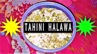 Delicious Tahini Halawa ~ Middle Eastern Dessert|Tahini Benefits