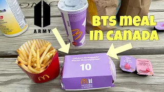 TRYING BTS MEAL AT MCDONALDS CANADA FOOD REVIEW 🍟