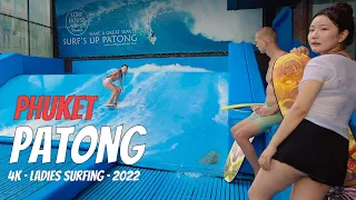 【4K】Phuket 2022 Surfer Ladies on Patong Beach - Amazing Thai Ambience!