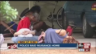 Police shut down drug and prostitution house