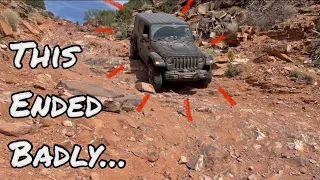 In over our heads?! We took STOCK Jeeps down a 7 rated trail in Moab | 2 door JL & EcoDiesel JLU