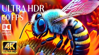 4K HDR 60fps Dolby Vision with Animal Sounds & Calming Music (Colorful Dynamic) #58