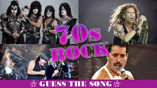 Can you name the 70s ROCK Hits?  | MUSIC QUIZ | GUESS THE SONG