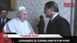 Leonardo DiCaprio meets the Pope: “Thank you for this private audience”