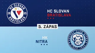 5.zápas finále HC Slovan Bratislava - HK Nitra HIGHLIGHTS