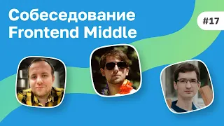 #17 Full-stack разработчик на собеседовании Frontend Middle