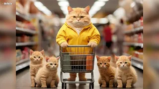 let's go shopping together #cat #funny #pets #catlover #cute #kitten