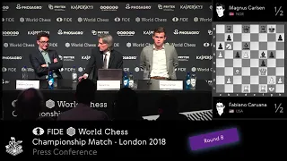 World Chess Championship 2018 day 8 press conference