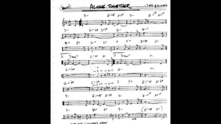 Alone Together  Play along - Backing track (C key score violin/guitar/piano)