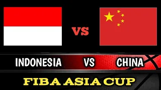 Indonesia Vs China | Fiba Basketball Game | Fiba Asia Cup Indonesia | Fiba World Cup Qualifier